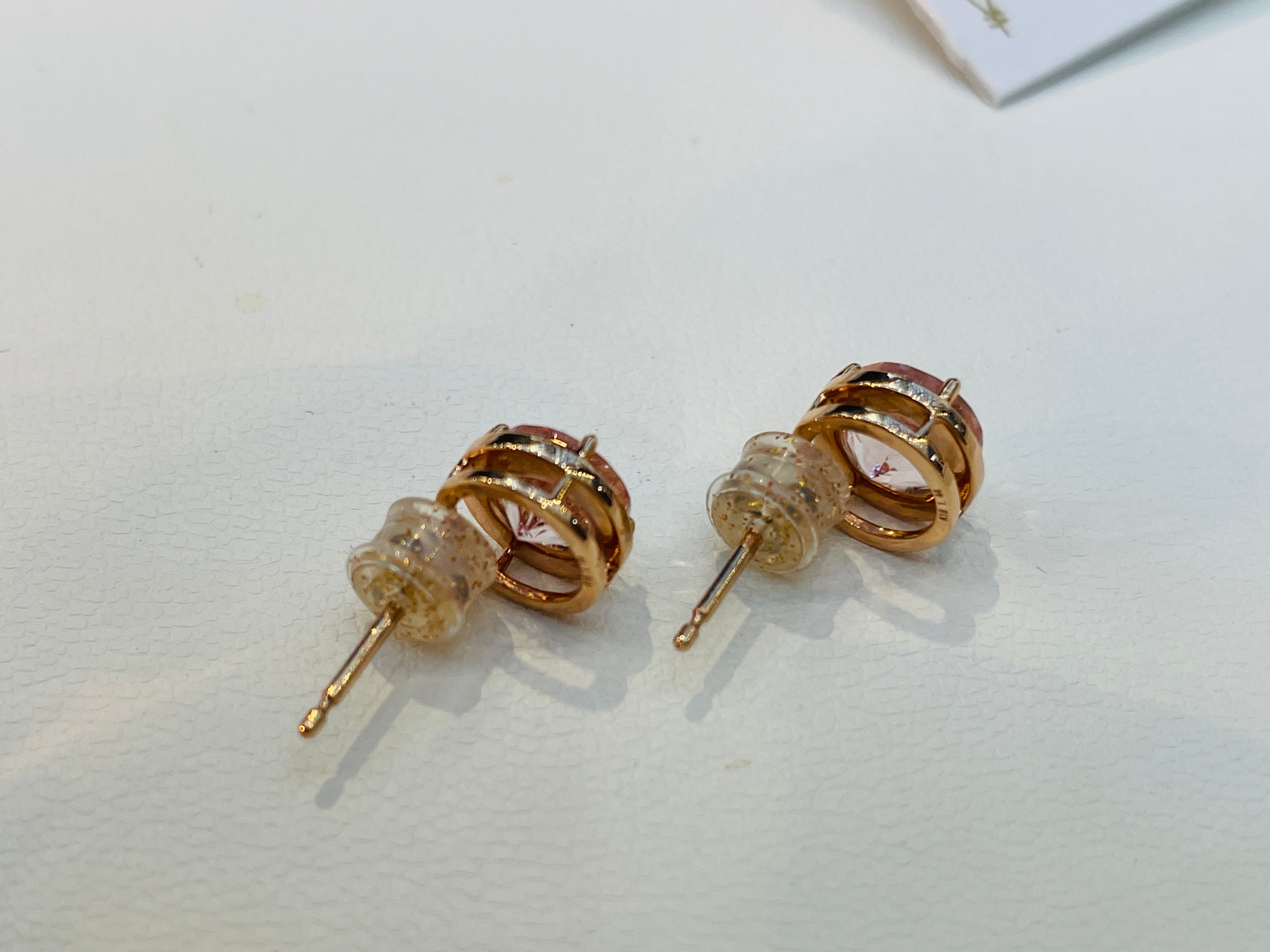 K18PG MORGANITE PIRCED EARRINGS -MIRROR PIRCED EARRINGS- PRD6 本数限定 特別価格品