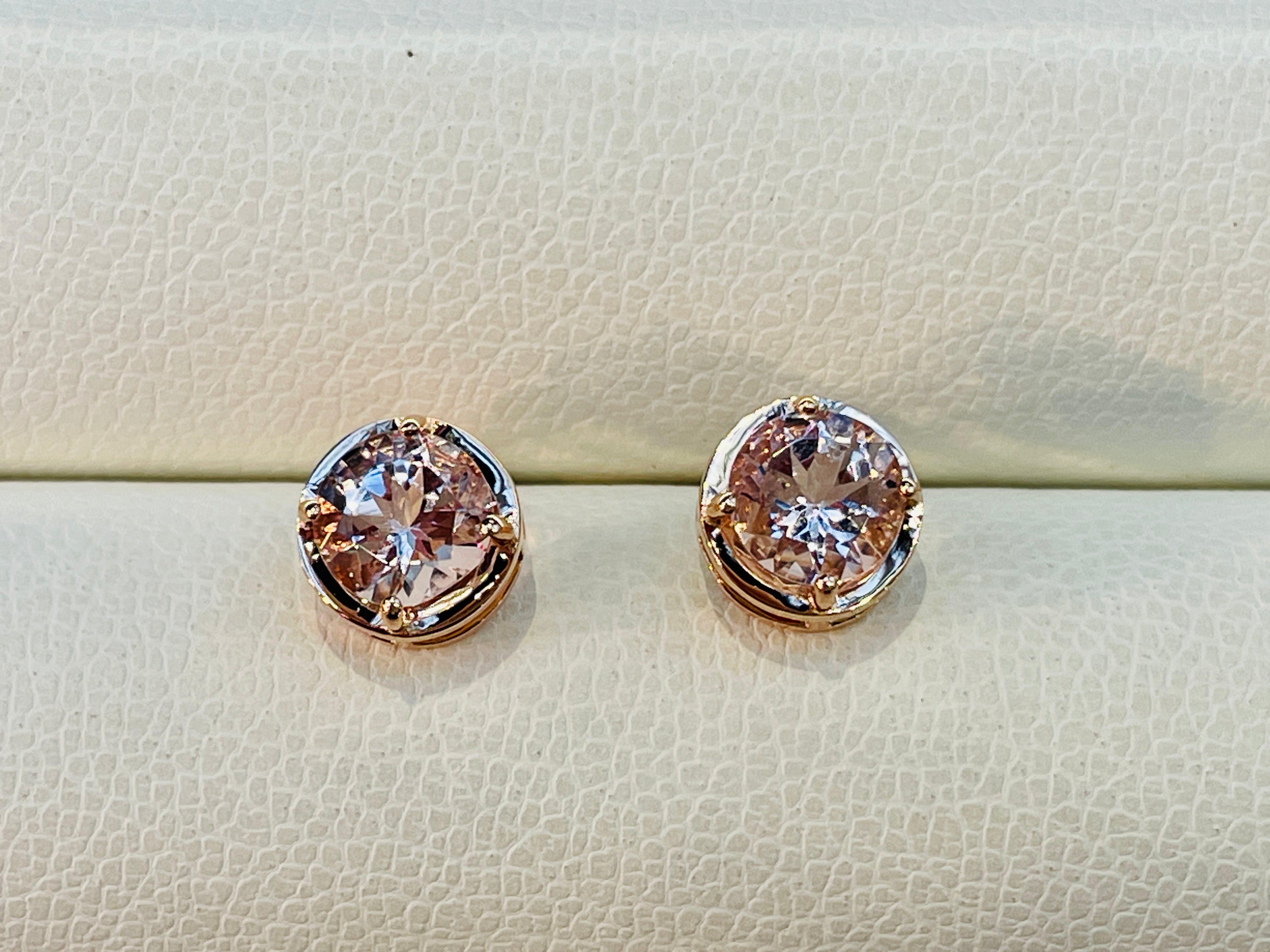 K18PG MORGANITE PIRCED EARRINGS -MIRROR PIRCED EARRINGS- PRD6 本数限定 特別価格品