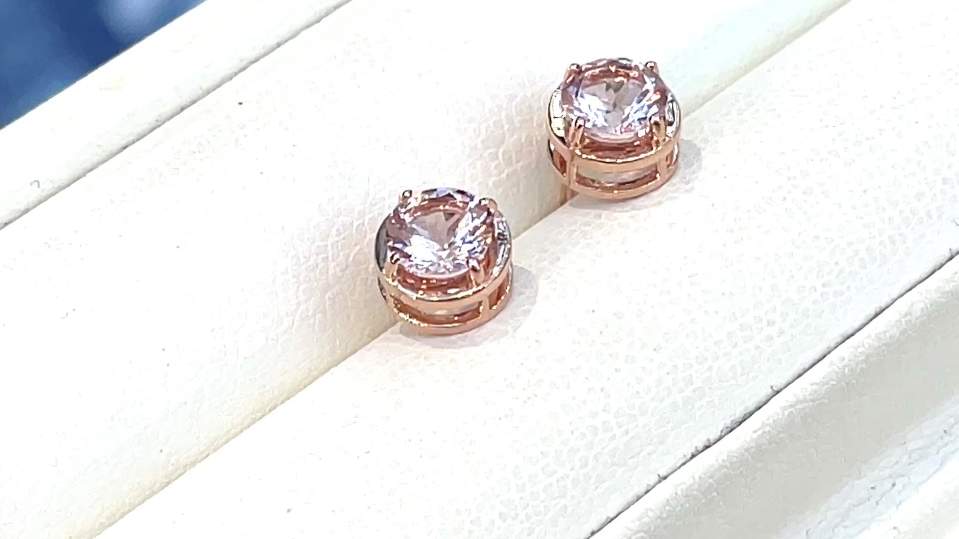 K18PG MORGANITE PIRCED EARRINGS -MIRROR PIRCED EARRINGS- PRD6 本数限定 特別価格品